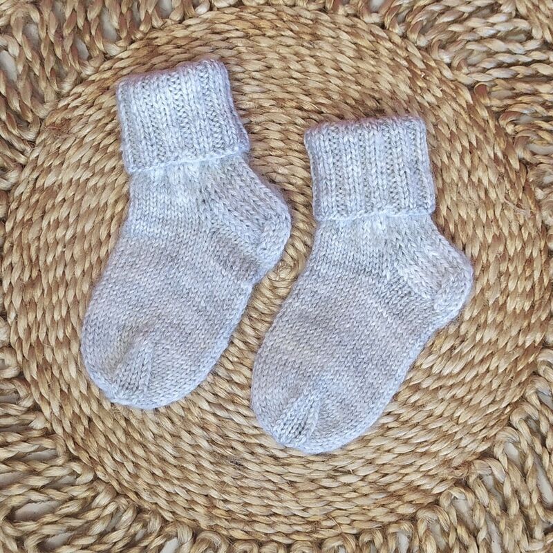 Baby Alpakka ullsokker